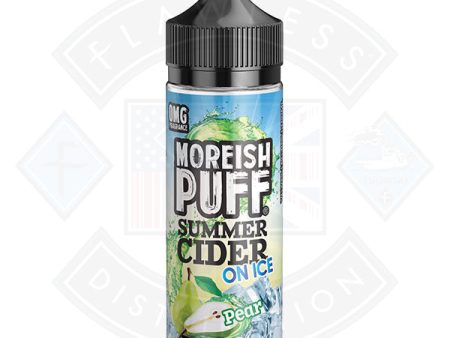 Moreish Puff Summer Cider On Ice Pear 100ml 0mg shortfill e-liquid Fashion