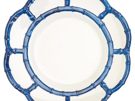 Melamine Bamboo Blue Salad Dessert Plate- Set of 4 For Discount