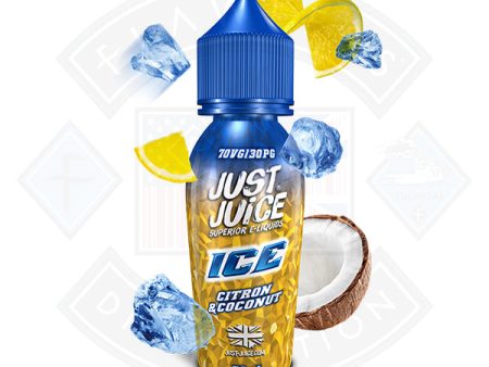 Just Juice Ice Citron and Coconut 0mg 50ml Shortfill Online Sale