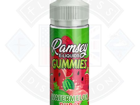 Ramsey E-Liquids Gummies - Watermelon Burst 0mg 100ml Shortfill Online now